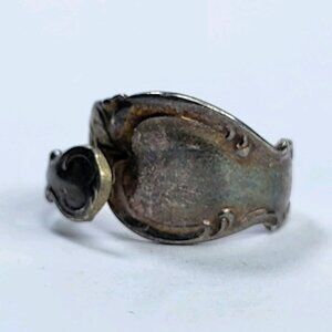 Vintage Signed Rogers Bros 1847 Spoon‎ Ring 925 Sterling Silver Size Adjustable
